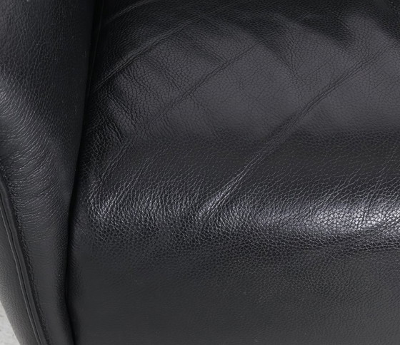 Image 1 of Divano Leolux Mayon in pelle nera da 2,5 posti