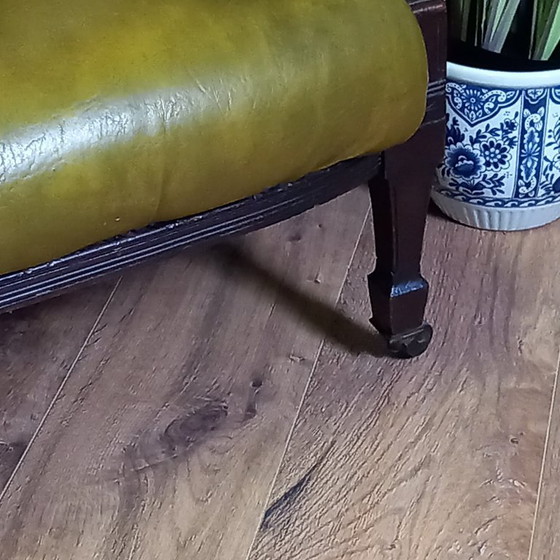 Image 1 of Sofá Chesterfield de dos plazas - Victoriano 1890-1910