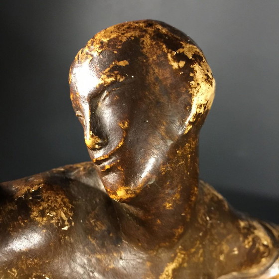 Sculptures Art Déco Cubiste Atelier Plâtre Femme Nue par Jean Canneel, années 1930 – Art Deco (photo 9 of 19)