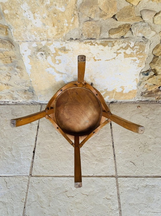 Sgabello vintage in legno curvato di Baumann, circa anni '50 – Sgabelli (photo 18 of 21)