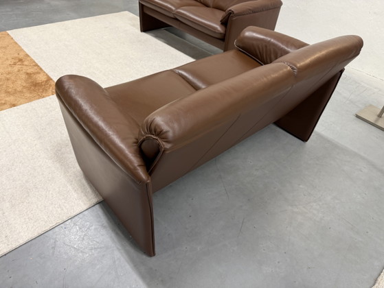 Image 1 of 2 Leolux Bora Bora 2-Sitzer-Sofas, braunes Leder