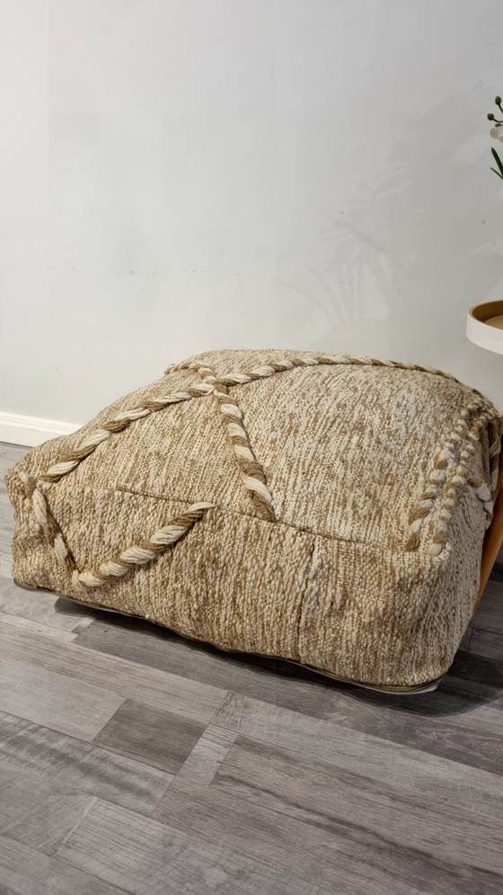 Image 1 of Kilim Berber Pouf Handmade In Morocco