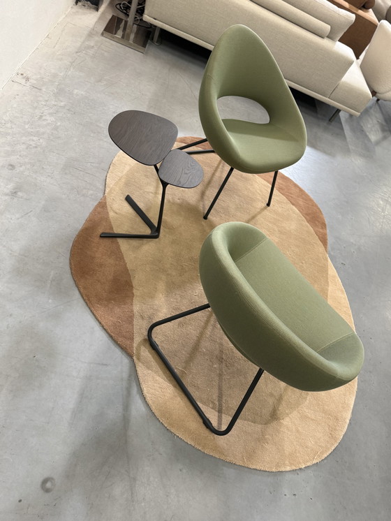 Image 1 of 2 Artifort Shark Lounge Sessel Grüner Stoff