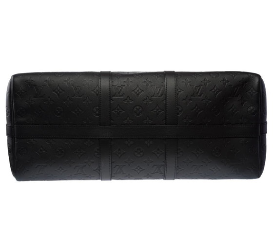 Image 1 of Zak LOUIS VUITTON Keepall en Cuir Noir - 103482