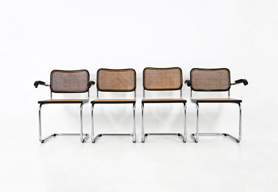 Image 1 of Dining Chairs Style B32 by Marcel Breuer, Set of 4
