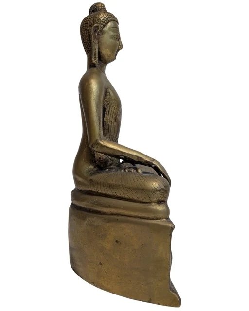 Bronze Buddha mit Elefantenbasis – Shakyamuni – Bildhauerei (photo 4 of 11)