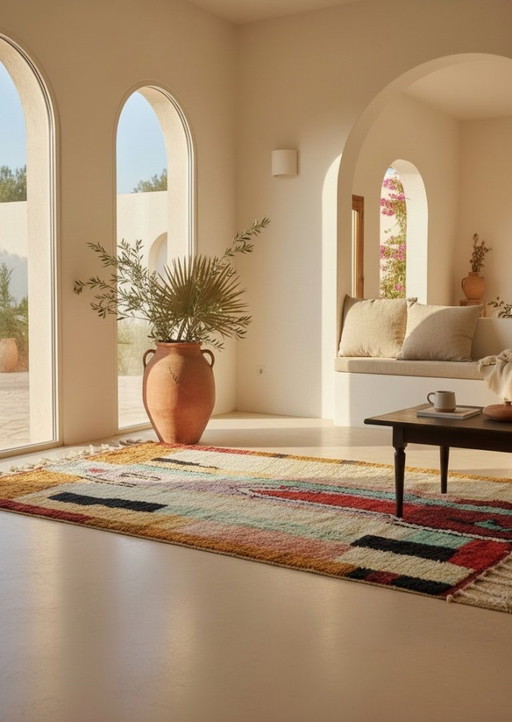 Tapis Boujaad authentique « Isela » | Noué à la main | 278 × 158 cm
