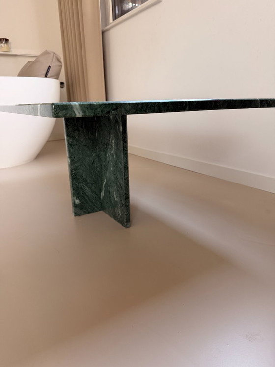 Image 1 of marmeren salontafel - marmer tafel - groen marmer