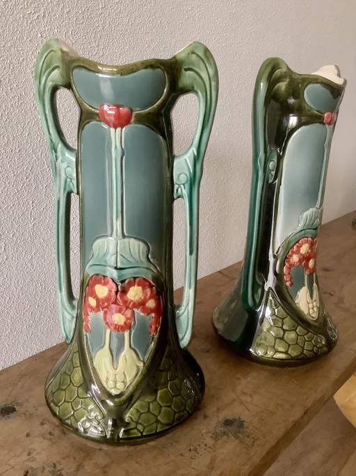 Art Nouveau vases