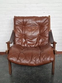 2x Hunter Safari Fauteuil door Torbjörn Afdal voor Bruksbo Noorwegen, 1960s