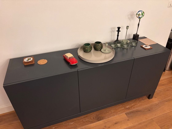 Sideboard, dunkelgrau, Designsales, Holz, Modern (Foto 2 von 5)