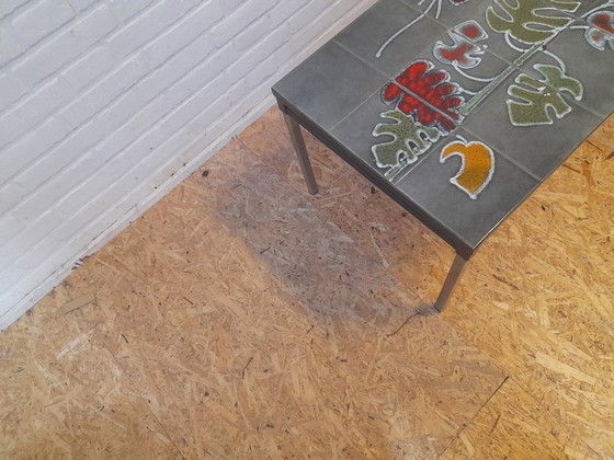 Image 1 of Vintage coffee table with tile panel