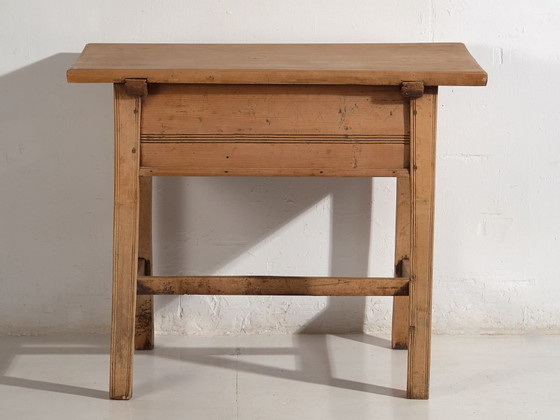 Tavolo da cucina antico (c.1920) #57, Scrivanie, Legno, Ceramica, Marrone, Rustic (foto 48 di 48)