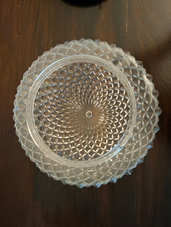 Image 1 of Vintage plafondlampen ananasreliëf jaren 60