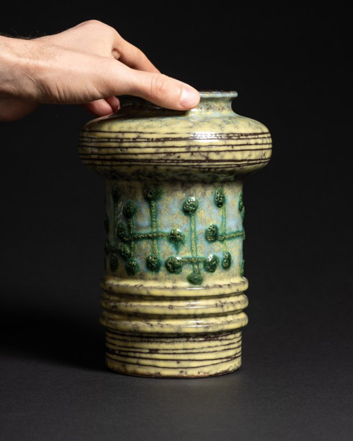 Ceramic Vase VEB Haldensleben East Germany GDR DDR 1960s–1970s EGP MCM Space-Age