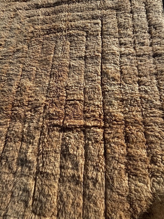 Image 1 of Tappeto marocchino moderno Mrirt 200x300 cm – Design con texture in lana color crema