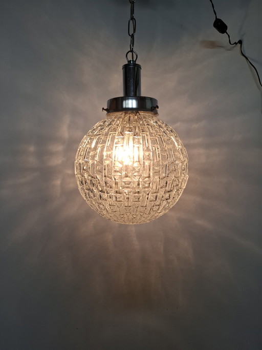 70s glass chandelier.