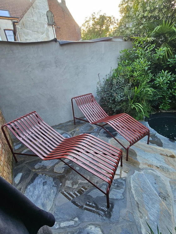 Image 1 of HAY Chaise Longue Palissade Bordeaux Neuf