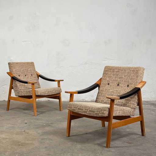 László Heczendorfer Armchairs – Set of Two, Hungarian 1960s