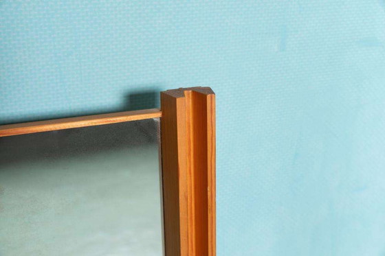 Image 1 of Japandi 70s mirror spruce, minimalist Swedish mirror