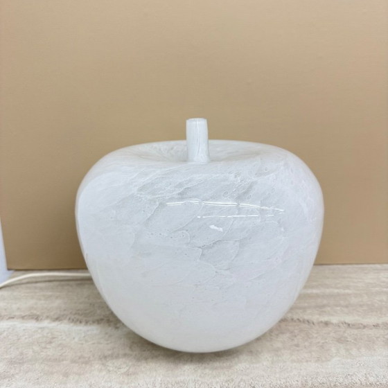 Image 1 of Vintage Eickmeier vintage glass table lamp apple shaped , 1970s