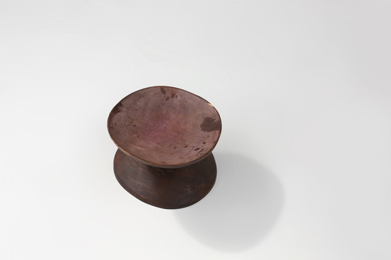 Image 1 of Large African Tree Trunk Bowl in Oak, 1950s