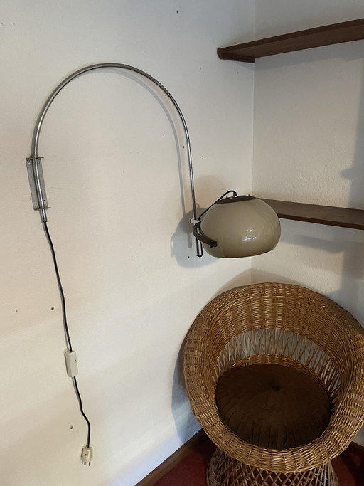 Vintage Dijkstra Wandbogenlampe zu verkaufen
