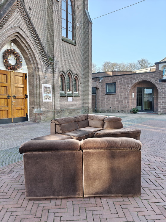 Image 1 of Canapé modulaire vintage Laauser en velours marron