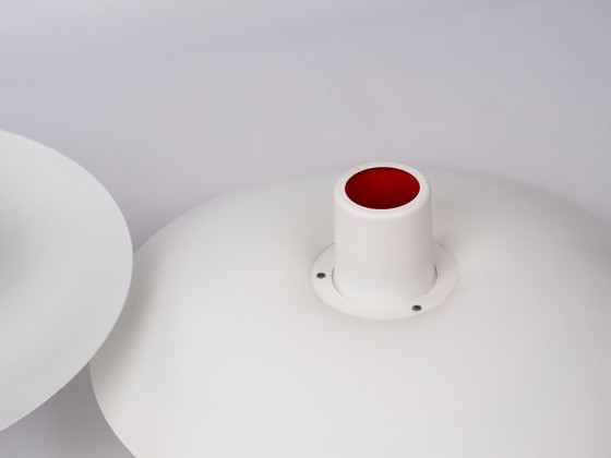 Paire de 2 Suspensions Vintage Danoises PH 4/3 par Poul Henningsen, Louis Poulsen, 1966 – Aluminium (photo 4 of 11)