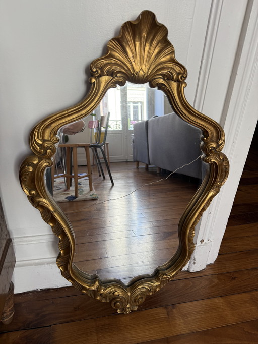 Baroque wooden mirror from the period