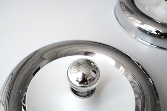 Image 1 of Set van twee vintage chromen wandlampen