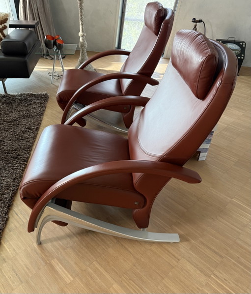 2 Rolf BENZ fauteuils beweegbaar