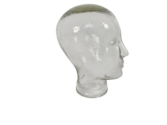 Image 1 of Piero-Fornasetti-Stil – Schaufensterpuppe – Glaskopf – Pressglas – Mid-Century Modern