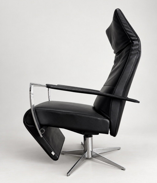 JORI Idaho Medium — Black Leather & Chrome
