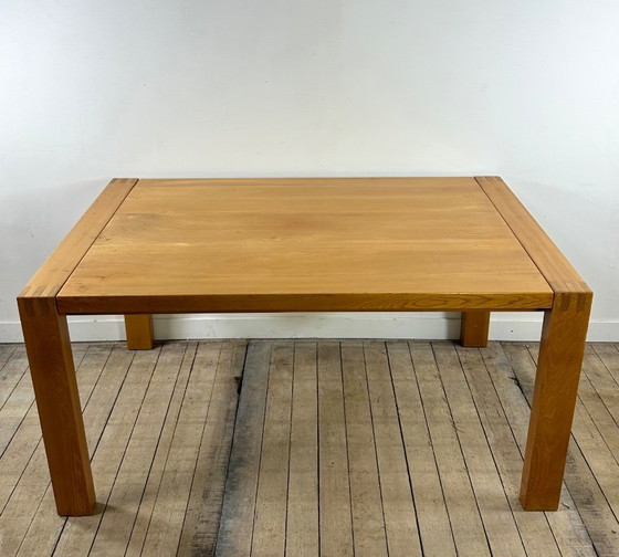 Image 1 of Extendable table in solid oiled elm, Maison REGAIN, 1970