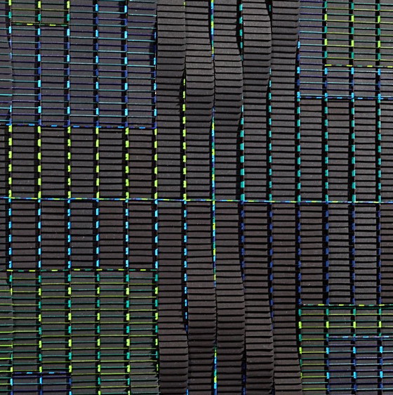 Image 1 of Grand Carré Noir Ondulé Françoise Luciani