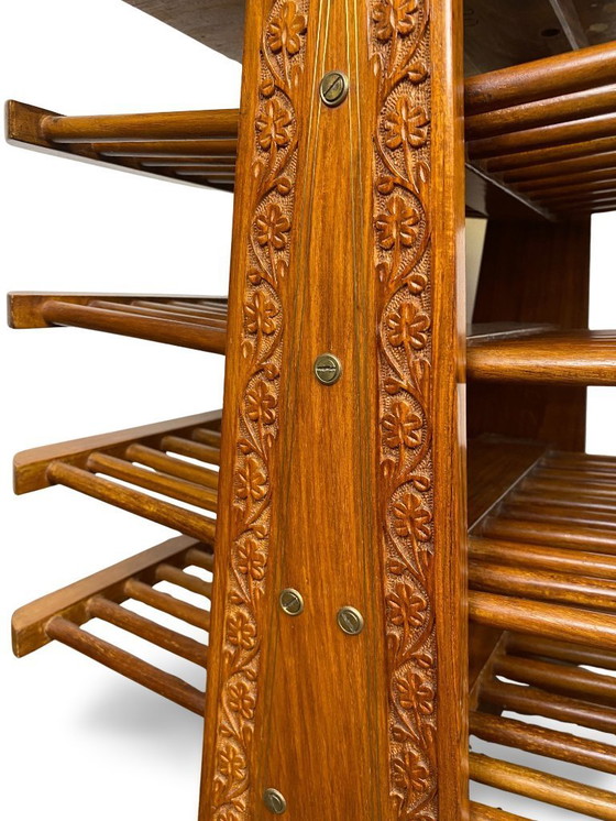 Image 1 of Porte-revues en bois dans le style d'Edward J. Wormley, Circa 1950