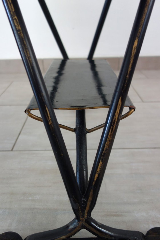 Image 1 of Vintage metal and ceramic side table from the 1950s/60s