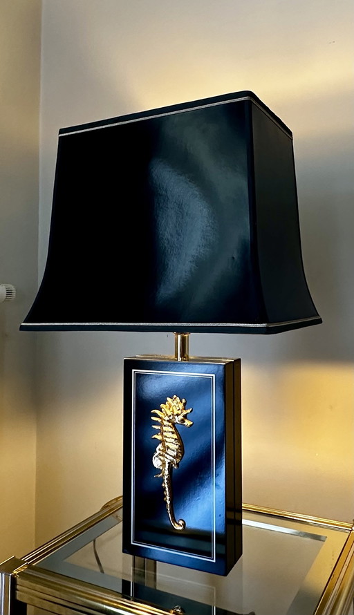 Vintage brass Seahorse table lamp 1970’