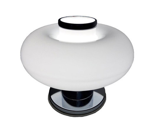 Vintage Tischlampe • Stahl & Glas • Murano • Space Age • 1970