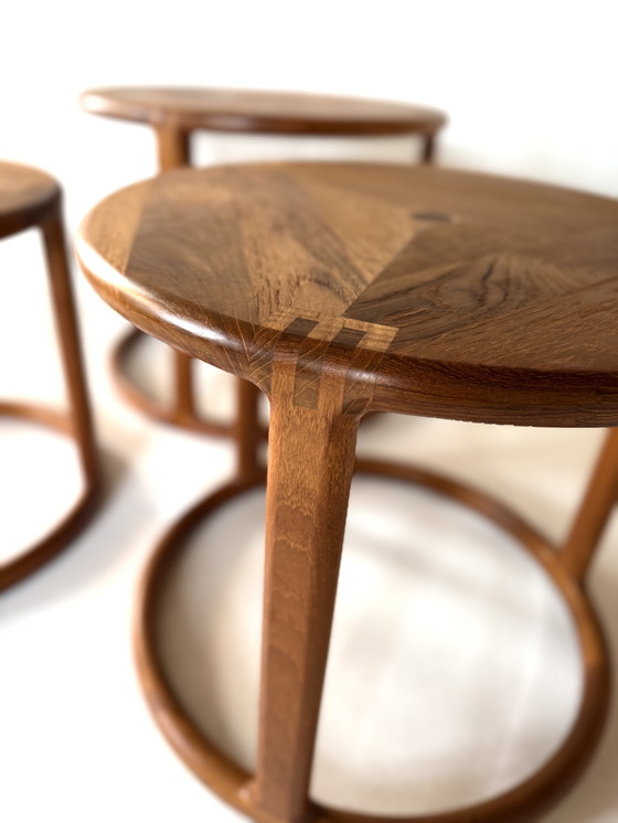Image 1 of Vintage Danish teak mimiset coffee table '70