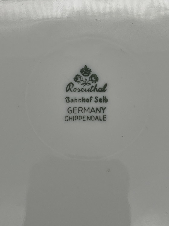 Rosenthal Chippendale Dinner Plate, Green Floral Decor, 25 cm – Crockery, Porcelain (photo 6 of 6)