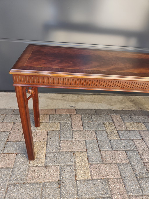 Table d'appoint Heroic Mahogany Intarsia Inlaid