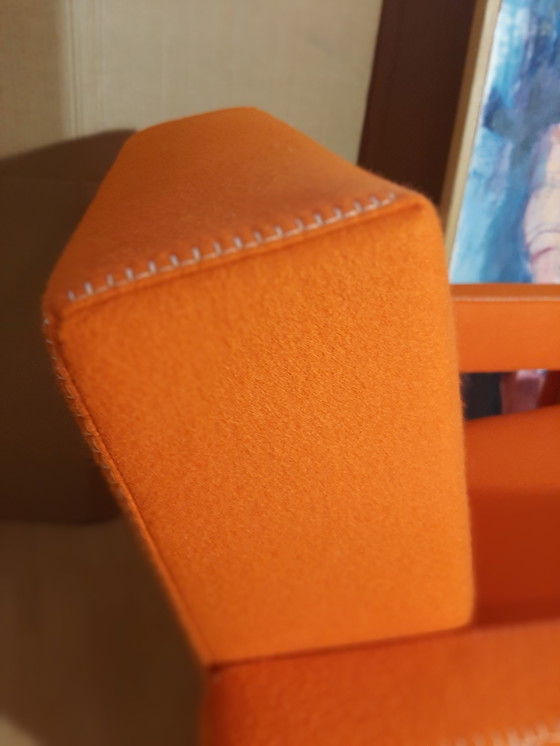 Image 1 of Cassina Utrecht 637 Nuovo mai usato in panno di lana Ruggine arancione (Serie 13L) Punto cavallo