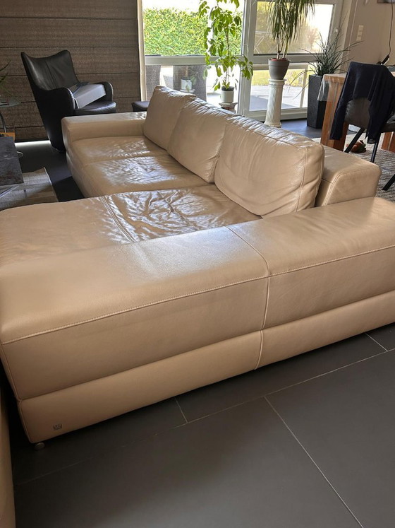 Image 1 of Chaise en cuir de veau intacte