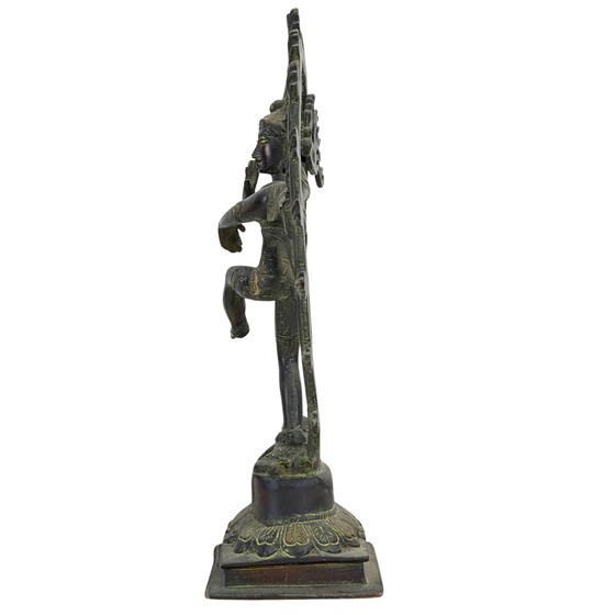 Antico bronzo Shiva Nataraja Nepal 36cm cire perdue – Sculture, Bronze (photo 7 of 11)