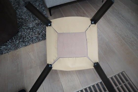 Image 1 of 4 sedie da pranzo in pelle Molteni