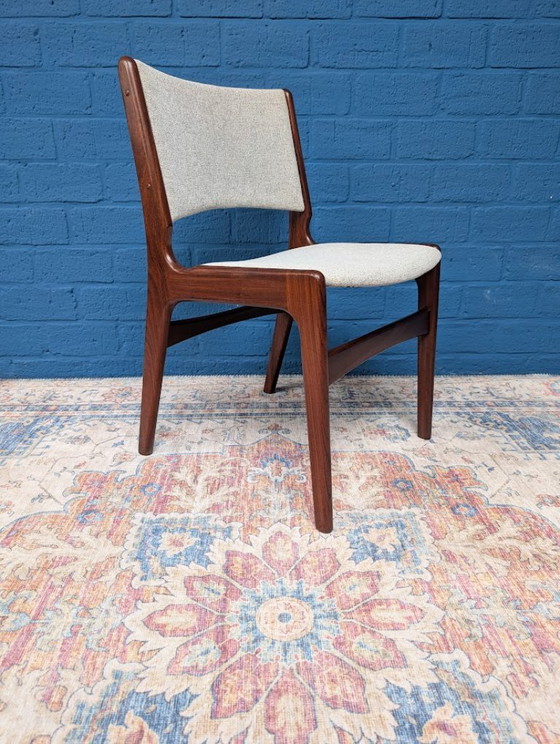 Image 1 of 6x Vintage eetkamerstoelen, Erik Buch voor Anderstrup Møbelfabrik, jaren 60