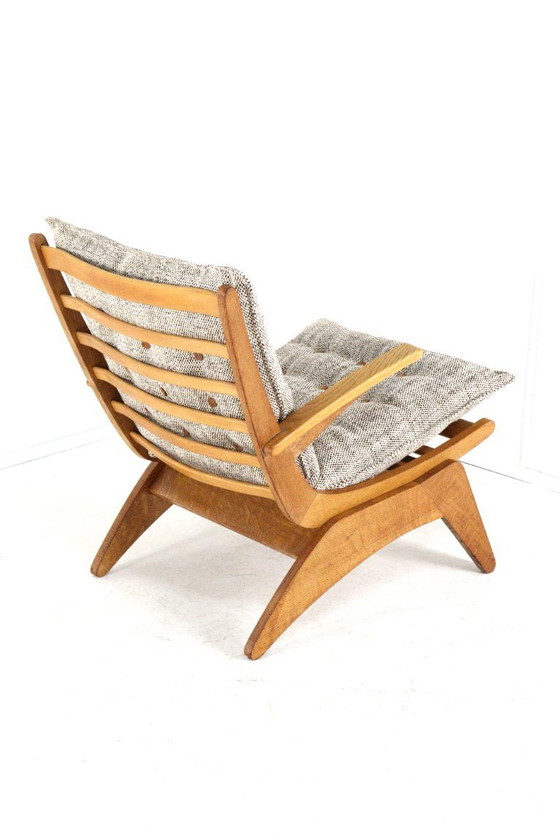 Image 1 of Jan den Drijver voor de Stijl Den Haag fauteuil vintage nieuw gestoffeerd