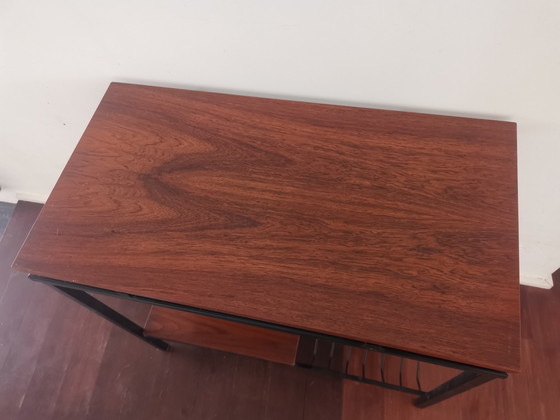 Image 1 of Vintage Wood and Metal Console